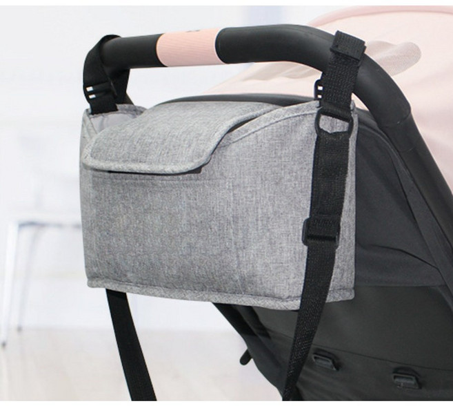 모와다온 기저귀 유모차 정리 수납 가방, 1개, 그레이