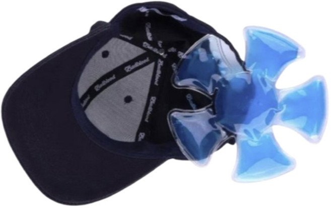 여름모자 아이스모자 모자아이스팩 머리 아이스팩 골프 아이스팩 쿨링 모자패드 1+1, 2개