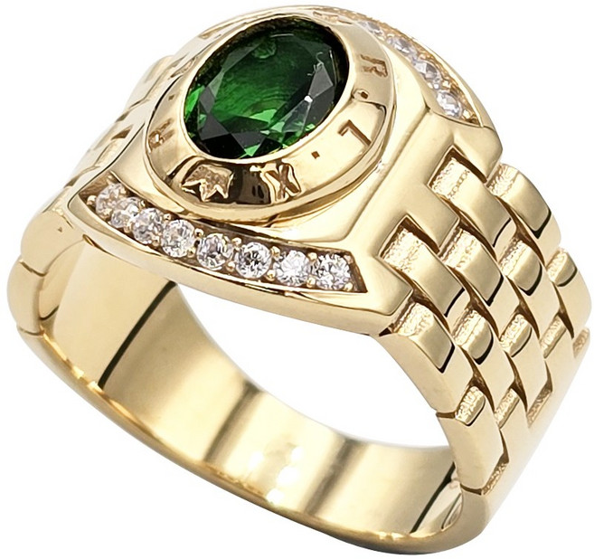 반지 커플링 큰 사이즈 에메랄드 여자 남자 렉스 G45