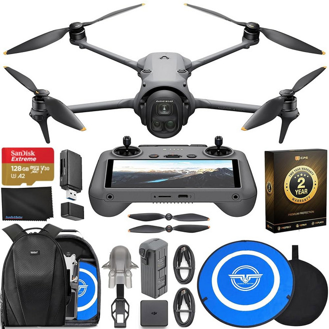 DJI 매빅 4 프로 드론 - 6K60 HDR 100MP 51분 최대 비행 시간 18.6마일 주행 거리