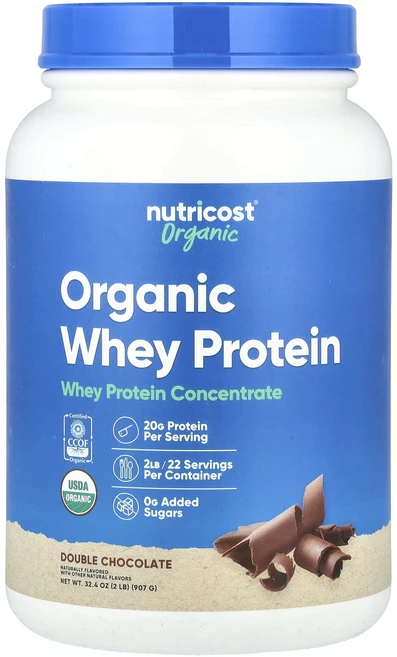 새해 건강을 선물하세요 Nutricost 유기농 유청 단백질 더블 초콜릿 907g(2lb) 특별관리진행, Nutricost유기농유청단백질더블초콜릿907g2lb, 907g, 1개 - 쿠팡