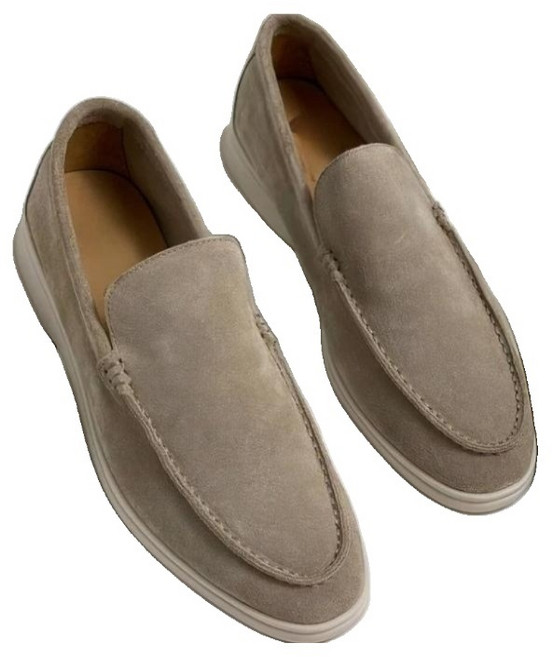 남성 스웨이드 255 로퍼 캐주얼화 세무 갈색 구두 결혼식 단화 정장