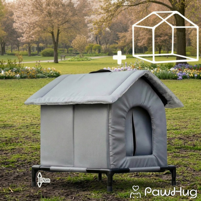 포우허그 길고양이집 두배두툼 메가하우스, 1개, 그레이