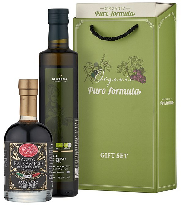 올리바티아 올리브오일 로베르토 발사믹식초 골드 선물세트, 1세트