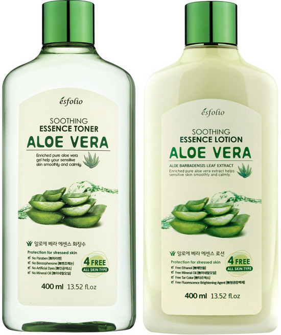 알로에베라 수딩 토너+로션 세트, 1세트