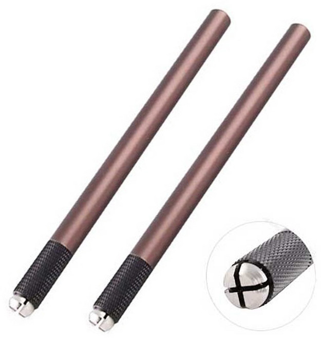 비너스 반영구 엠보펜대, 2개, 브라운