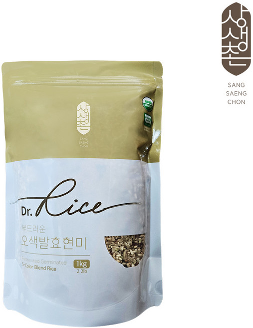상생촌 유기농 국내산 오색 발효현미, 1kg, 1개