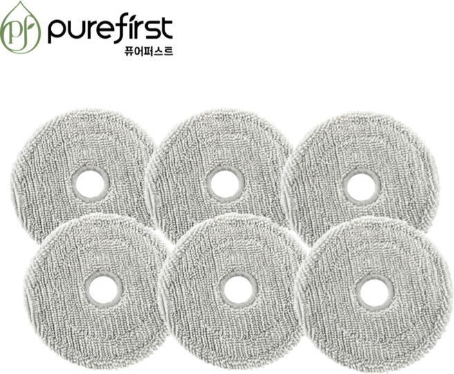 퓨어퍼스트 삼성 로봇청소기 ai 스팀 걸레 호환 전용, 6개, 물걸레