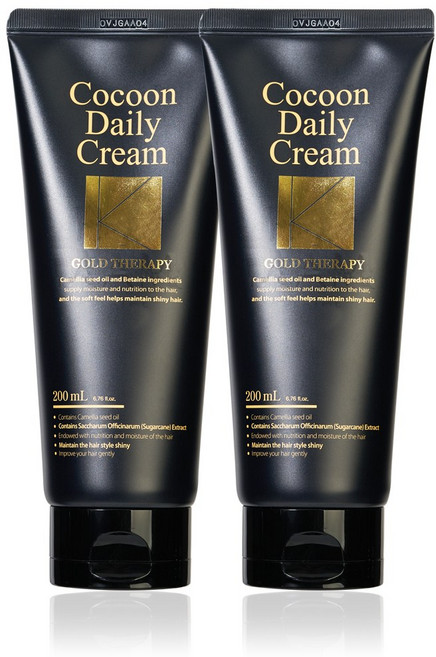 코쿤 데일리 크림 바르는 헤어 트리트먼트 에센스, 200ml, 2개