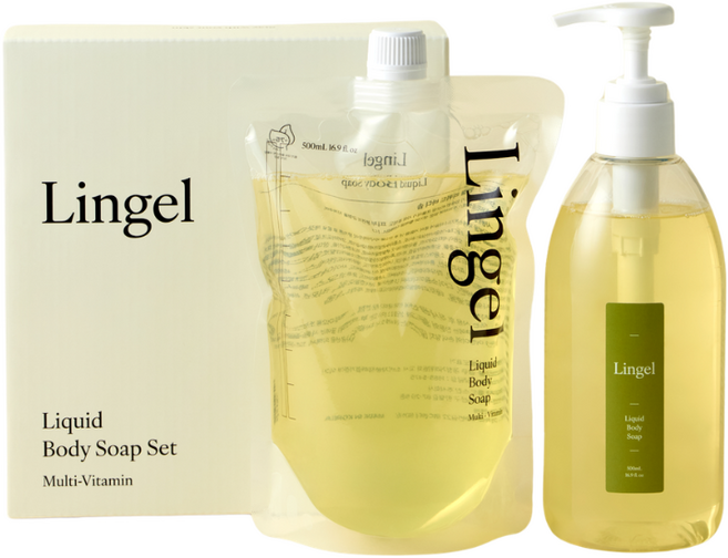 린겔 약산성 비타민 바디워시 레몬퍼퓸 클렌저 샤워젤 바디샤워, 1개, 1L