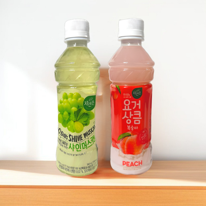 웅진 요거상큼 복숭아 340mlx6펫+샤인머스캣 340mlx6펫, 340mlx12펫, 12개, 340ml