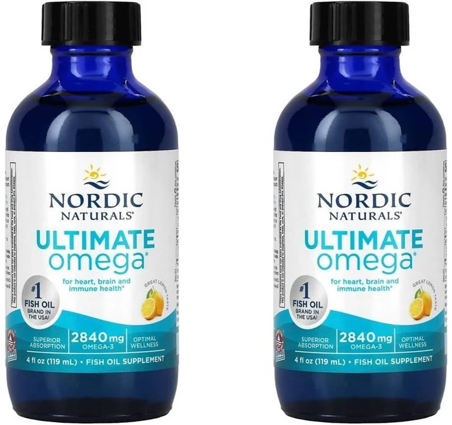 노르딕 내추럴스 얼티밋 오메가 레몬 2840mg, 2개, 119ml - 쿠팡