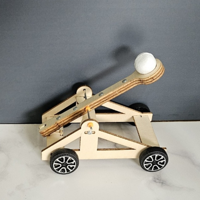 과학실험키트 나무투석기 DIY 만들기세트 오토마타 과학교구, 과학실험키트-나무투석기, 1개