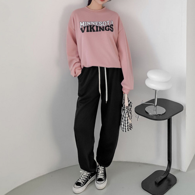 마이쏭 여성 봄신상 상하세트 운동복 바이킹맨투맨조거팬츠세트