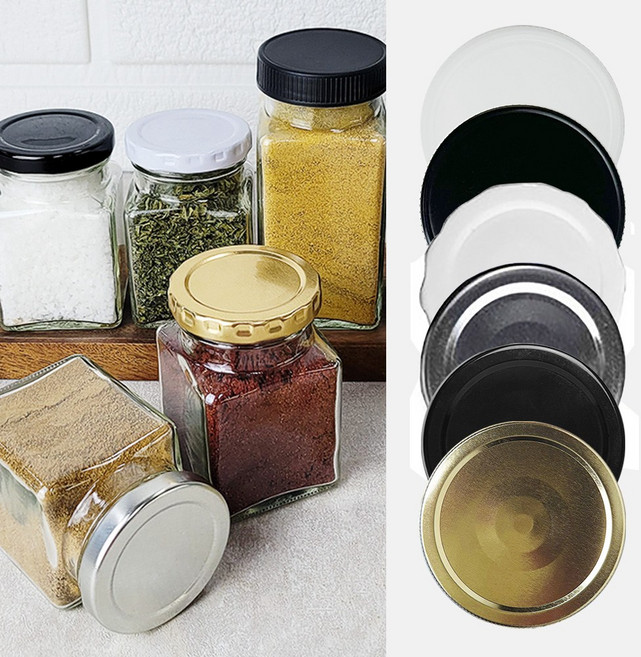 유리병 러그캡 철 PP 70mm 병뚜껑 유리 병마개, 1개