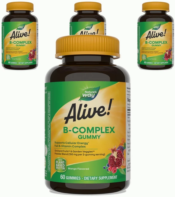 네이쳐스웨이 얼라이브! B-컴플렉스 구미, 4개, 60정 - 쿠팡