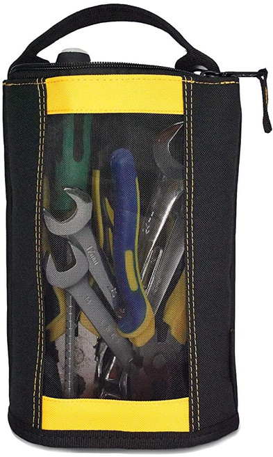 MELOTOUGH 패스너 백 다용도 캔버스 지퍼 공구 가방 내구성 강화 메쉬 창 걸이용 고리, 1개