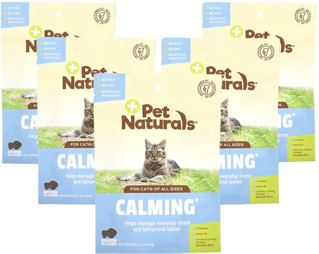 펫네츄럴스 진정효과 반려묘 전용 츄어블 30개 1.59 oz (45 g), 5개 - 쿠팡