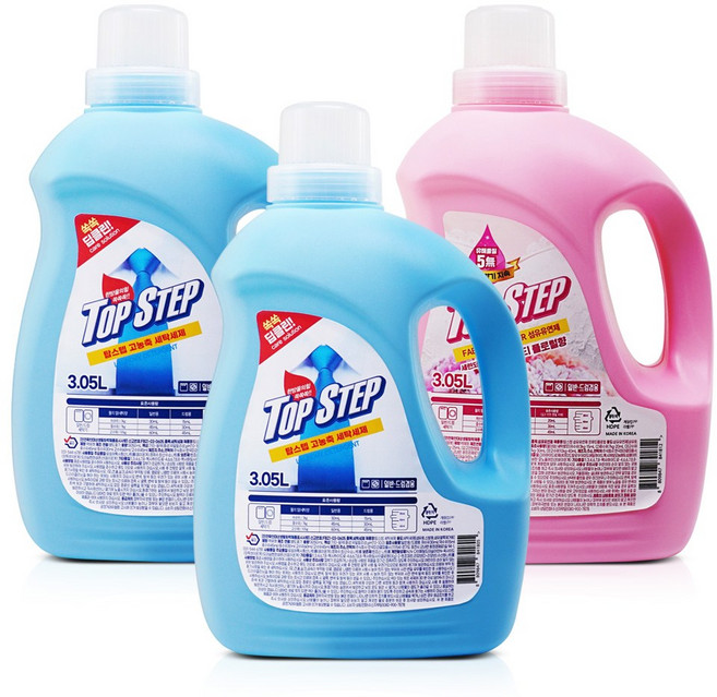 탑스텝 고농축 세탁세제 3.05L x 2개 + 섬유유연제 x 1개