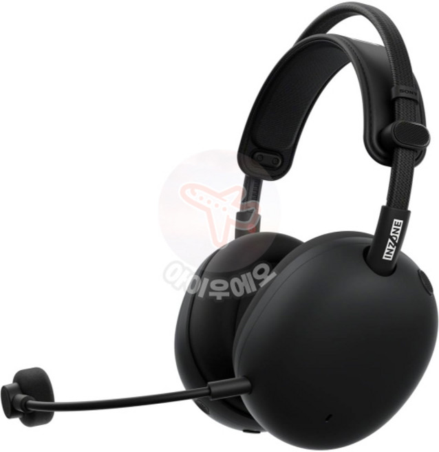 소니 INZONE H9 II 무선 노이즈 게이밍 경량 탈착식 캔슬링 블루투스 2.4GHz 모바일용 PS5 스위치 WH-1000XM6 케이스 및 PC 및 화이트 마이크, Black