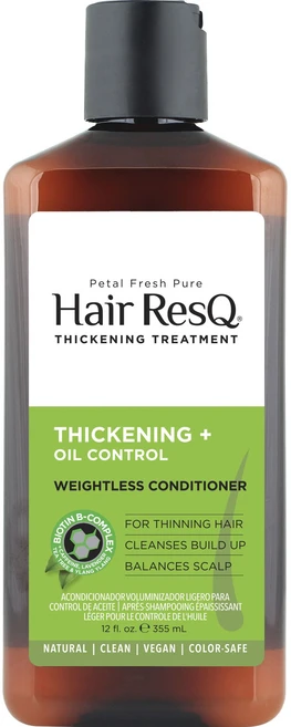 페탈프레쉬 헤어 레스큐 씨크닝 + 오일 컨트롤 웨이트리스 컨디셔너, 1개, 355ml - 쿠팡
