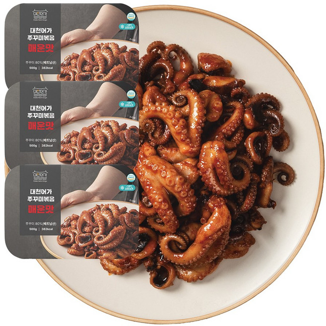 대천어가 쭈꾸미볶음 매운맛, 3개, 500g