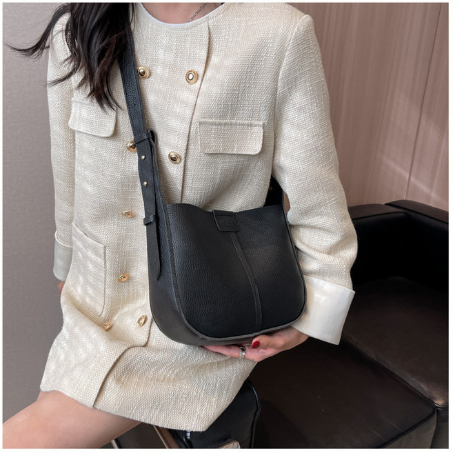 헤이린 여성 심플 가죽 숄더백 크로스백 미니 데일리(파우치 증정)