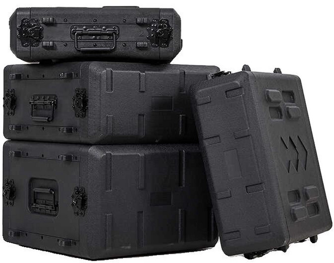 랙포지 이동식 항공 오디오 음향 케이스 마이크 수신기 장비 랙, 2U, 260mm