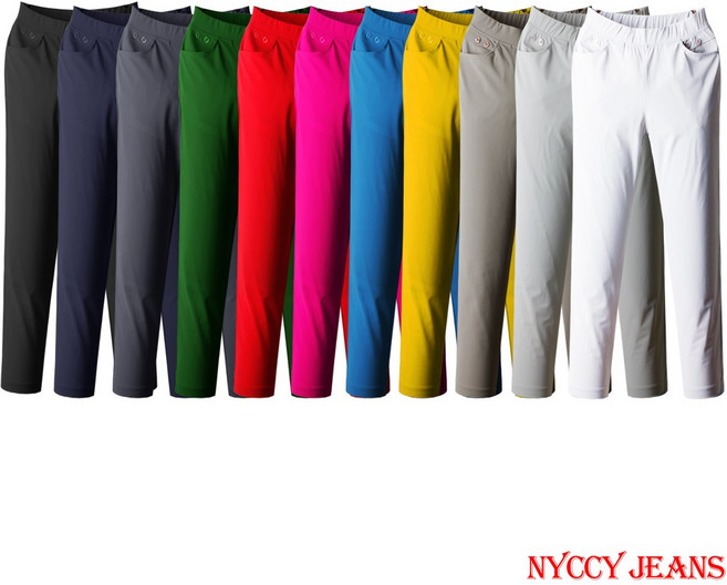 니키진 여름 아이스팬츠 고급소재 스판밴딩 쿨팬츠 엄마옷 NO207 긴바지