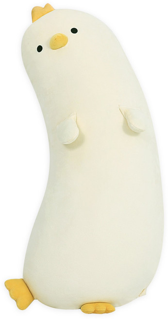 하바르고 귀여운 동물 바디필로우 커버 솜포함, 03옐로-오리