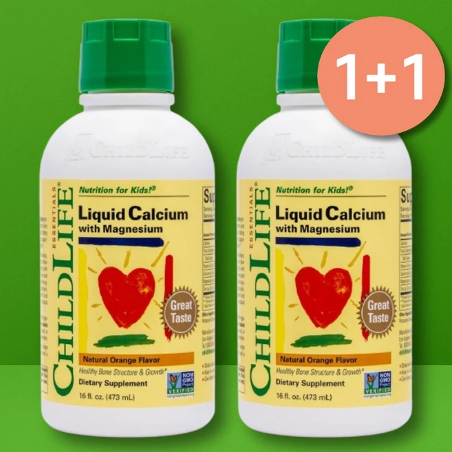 2개 차일드라이프 액상칼슘 Calcium 마그네슘 마그네시움 Magnesium 474ml, 473ml - 쿠팡