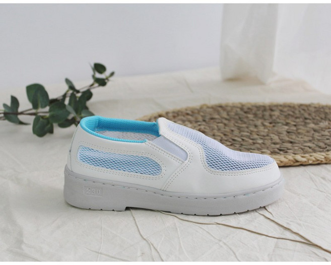 [제전화 SJ-104N] 방진화 제전단화 매쉬 크린룸 방진단화 작업화 기능 이에스디마트 안전화 통풍화, 1개