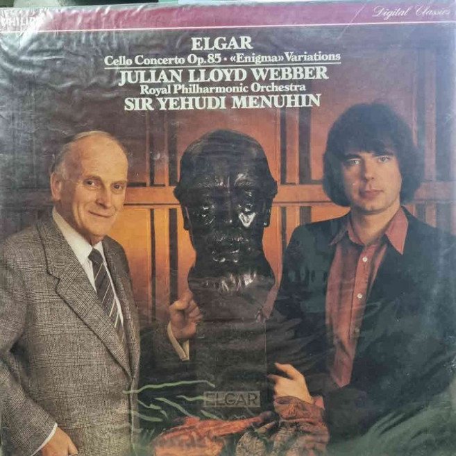 4608.LP음반.(JULIAN LLOYD WEBBER (ELGAR 첼로협주곡 E단조 작품 85 등).가요 중고 팝 클래식 라이센스(LP음반)