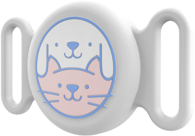 까마느 펫링크 반려동물 에어태그 커버, 화이트, 1개