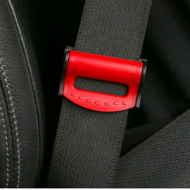솔레르 편안한 안전벨트 스토퍼, 2개, 레드