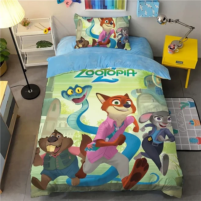올스토어 귀여운 Zootopia 만화 침구 세트 절묘한 품 이불 커버 럭셔리 생일 선물, 16 70x135cm, 05 A