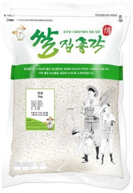 쌀집총각 찹쌀, 5kg, 1개