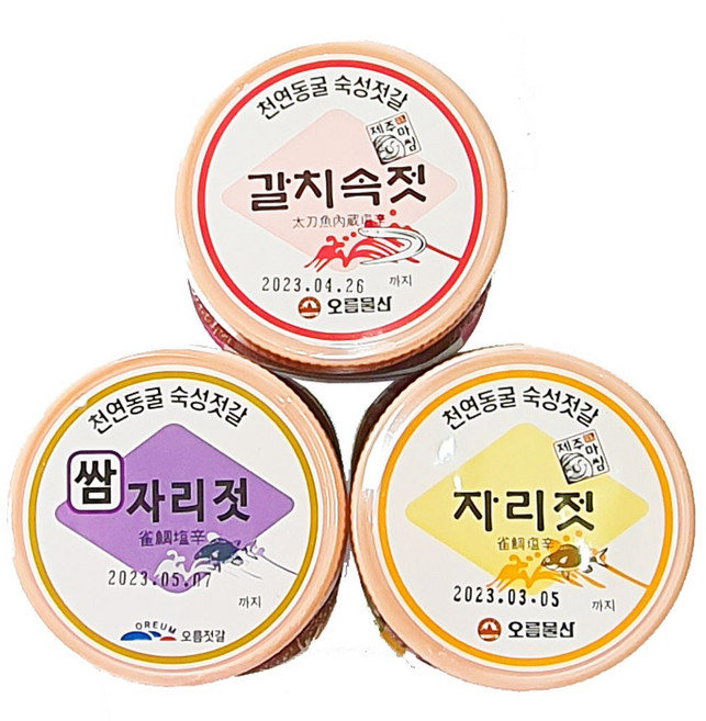 제주 꽃멸치젓 오름 젓갈, 430g, 1개