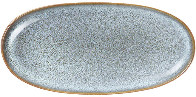 아사셀렉션 쎄종 식전주 오발 접시, 데님, 1개