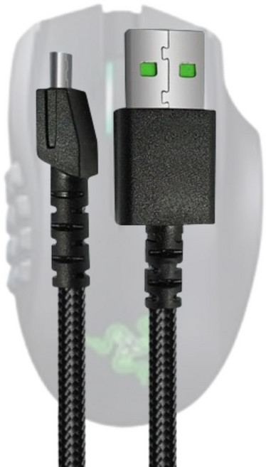레이저 마우스 호환용 충전 케이블 5핀 Razer, 1개, 블랙, 2m