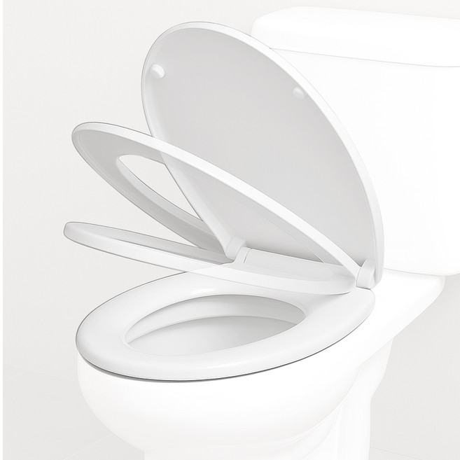 클린 변기커버 D형 무소음댐퍼 슬로우클로징, 1개