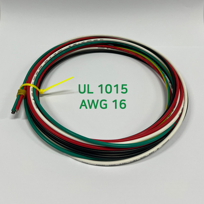 이음케이블 국산 UL 1015 AWG 16 케이블 총 8m (4 color * 2 m* 1 ea), 1세트