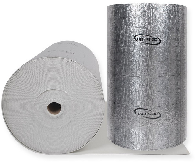 (1롤) 메가론 열반사단열재 은박단열재 온도리 5T 6T 10T 13T 20T 점착 비점착, 5T x 50m (1롤), C.단면은박/안쪽 점착