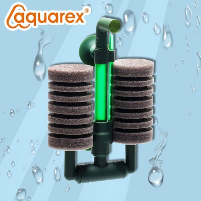 다팜아쿠아 아쿠아렉스 Q3 소형 S 45cm 이하 수조 뉴매틱 워터 데몬 필터 쌍기 스펀지 여과기, 1개