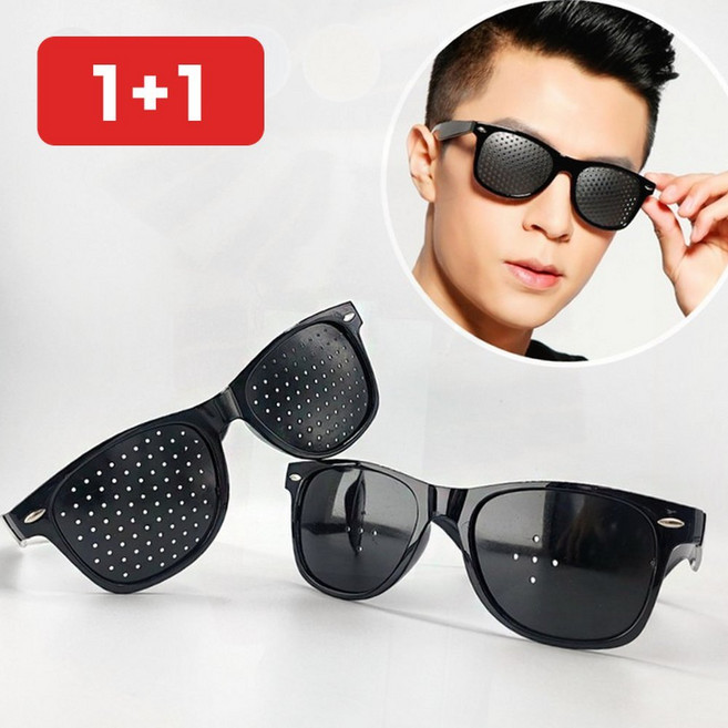 핀홀 안경 선글라스 시력 약시 교정 남성 블루라이트 차단