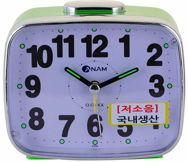 아남시계 아날로그 탁상시계 K004, 핑크