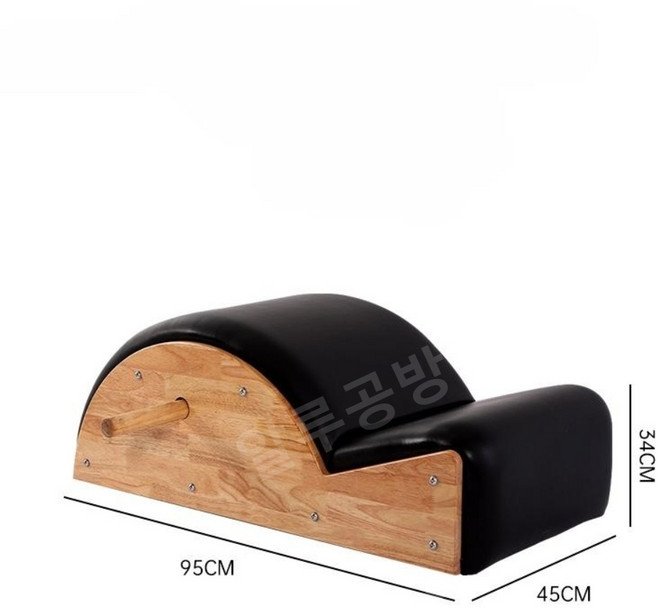 홈 필라테스 기구 스트레칭 가정용 스파인코렉터 바렐 홈트 리포머 요가 허리 원목 아크바렐, 1. 우드 블랙, 1개