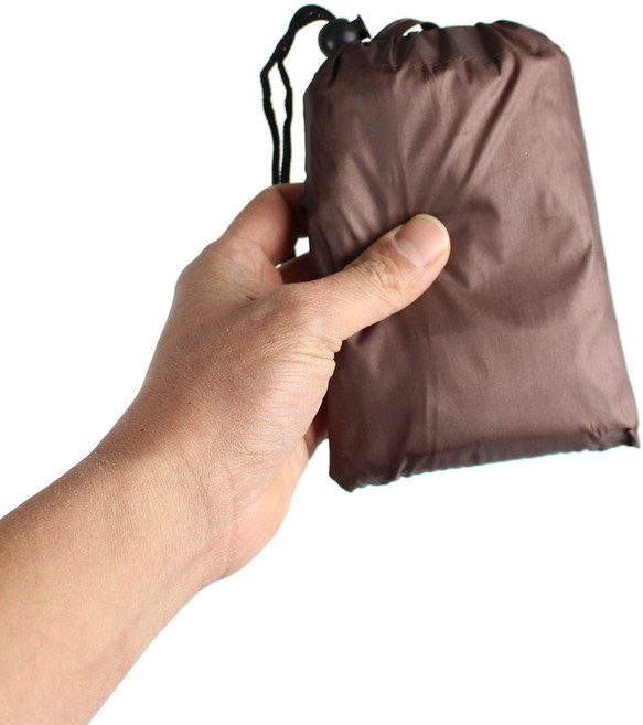 레져마인드 등산 돗자리 초경량 야외 식탁보 휴대용 파우치일체형 150cm X135cm, 브라운