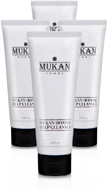 무칸 옴므 딥 클렌져, 150ml, 4개