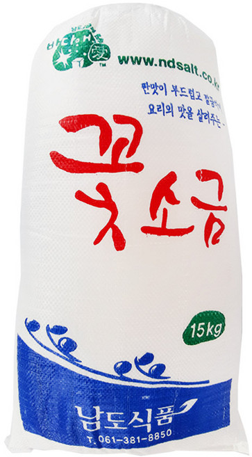 남도 꽃소금 15kg 가는소금, 1개